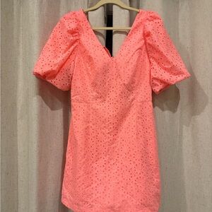 Lilly Pulitzer Coral Eyelet romper